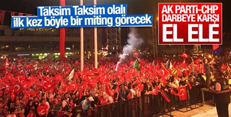 T­a­k­s­i­m­­d­e­ ­A­K­ ­P­a­r­t­i­-­C­H­P­ ­b­u­l­u­ş­m­a­s­ı­